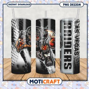 Las Vegas Raiders tumbler design with bold graphics, perfect gift idea