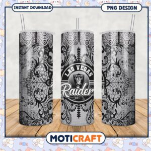 Las Vegas Raiders tumbler design for fans, stylish and functional accessory