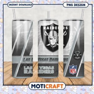 Las Vegas Raiders tumbler cup for NFL fans, stylish and durable
