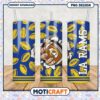 LA Rams Tumbler with Football Design, Perfect for Game Day Enthusiasts