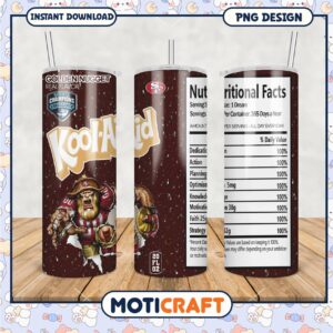 Kool Aid tumbler design for sports fans, enjoy your drink all day