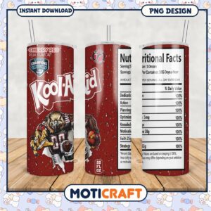Kool Aid themed tumbler cup, perfect for refreshing drinks daily