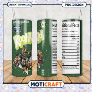 Kool Aid themed tumbler cup, perfect for sports fans and gatherings