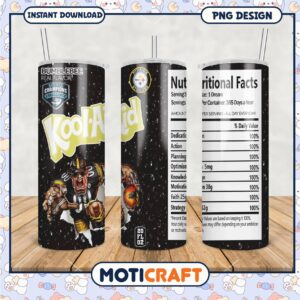 Kool Aid Pittsburgh Steelers Tumbler, Unique Design for Fans