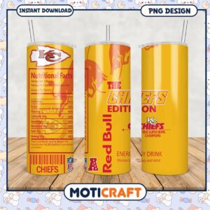 Kansas City Chiefs Tumbler PNG, Perfect for Game Day Drinks