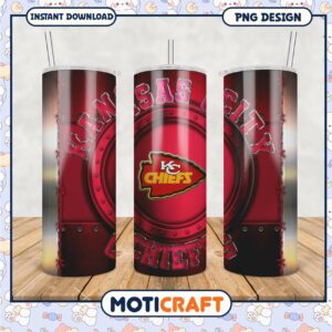 Kansas City Chiefs Tumbler PNG Design, Perfect for Fans and Gifts