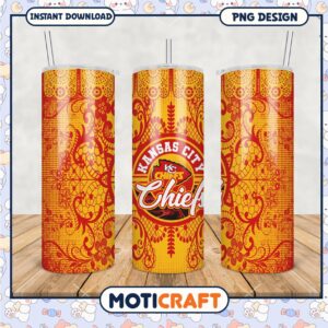 Kansas City Chiefs tumbler design for sports fans, stay hydrated in style