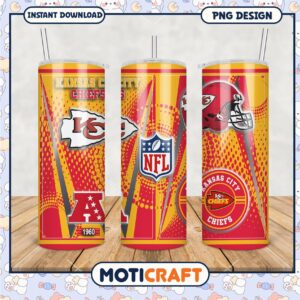 Kansas City Chiefs tumbler design for fans, stylish and functional drinkware