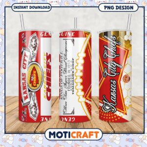 Kansas City Chiefs tumbler cup, perfect for game day drinks
