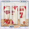 Kansas City Chiefs tumbler design features sporty style, enjoy your drink on game day