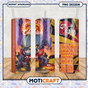 Kansas City Chiefs tumbler collection features bold designs, perfect gift for fans