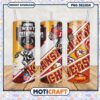 Kansas City Chiefs tumbler 2023 AFC West Championship design, bold colors and dynamic graphics