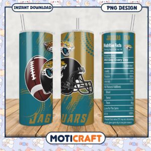 Jaguars Fan Tumbler Design for Game Day Fun, Perfect Gift Idea