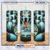 Jacksonville Jaguars tumbler with striking snake design, perfect for fans