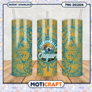 Jacksonville Jaguars tumbler design, vibrant and stylish drinkware