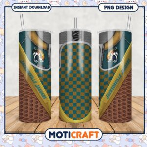 Jacksonville Jaguars tumbler design, perfect for team fans and gifts