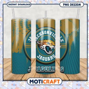 Jacksonville Jaguars tumbler design, perfect for fans and gifts