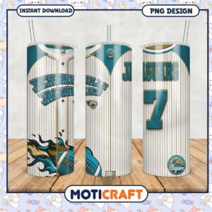 Jacksonville Jaguars tumbler design for fans, perfect for game day