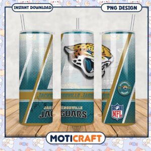 Jacksonville Jaguars tumbler cup design, perfect for fans and gifts