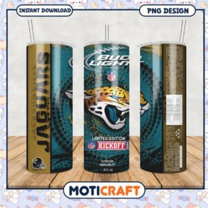 Jacksonville Jaguars tumbler cup for NFL fans, enjoy your drinks stylishly