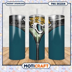 Jacksonville Jaguars themed tumbler, perfect for game day drinks