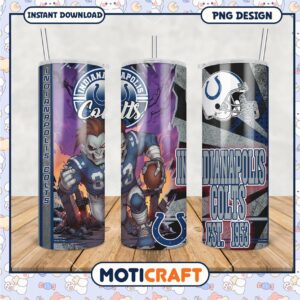 Indy Colts tumbler design for fans, stylish and functional drinkware