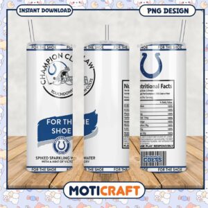 Indy Colts Champion Claw Tumbler, Enjoy Sparkling Victory Water