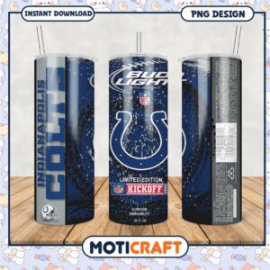 Indy Colts limited edition tumbler, perfect for game day drinks