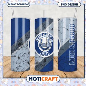 Indianapolis Colts Tumbler, Show Your Team Spirit and Pride