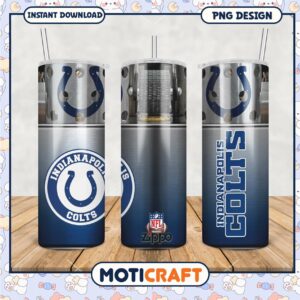 Indianapolis Colts tumbler PNG design, perfect for fans everywhere