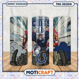 Indianapolis Colts Tumbler PNG Design, Perfect for Fans and Gifts