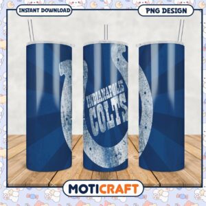 Indianapolis Colts Tumbler PNG Design, Perfect for Fans and Parties