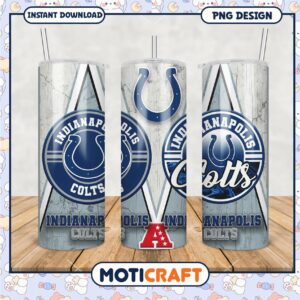 Indianapolis Colts tumbler design for stylish hydration, perfect gift for fans
