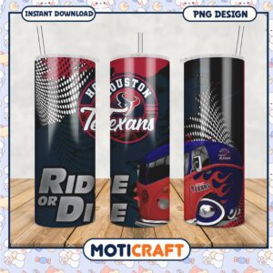 Houston Texans Tumblers, stylish designs for game day drinks