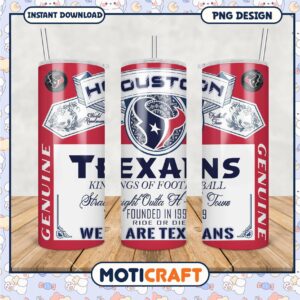 Houston Texans Tumbler PNG, Perfect for Game Day and Gifting