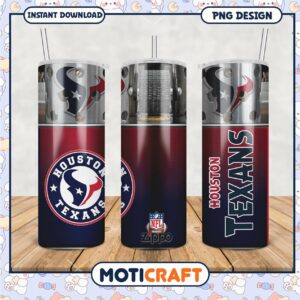 Houston Texans Tumbler PNG Design, Perfect for NFL Fans and Gifts