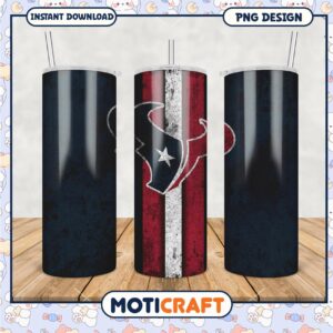 Houston Texans Tumbler PNG Design, Perfect for Game Day Fans