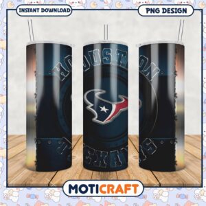Houston Texans Tumbler PNG Design, Perfect for Fans of All Ages