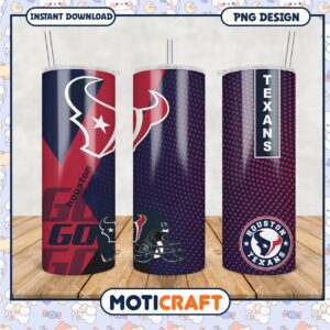 Houston Texans Tumbler PNG Design for Fans, Perfect for Gifts