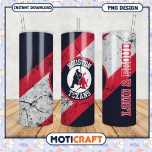 Houston Texans tumbler design, show your team spirit proudly