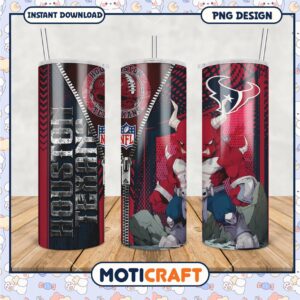 Houston Texans Tumbler Design, Perfect for NFL Fans and Gifting