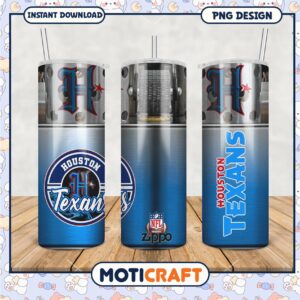 Houston Texans tumbler design, perfect for NFL fans on the go