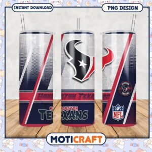 Houston Texans Tumbler Design, Perfect for Game Day Drinks