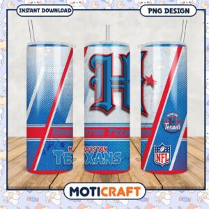 Houston Texans Tumbler Design with Straw, Perfect for Fans and Gifts