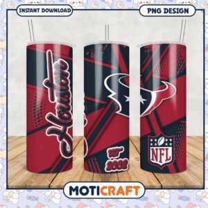 Houston Texans tumbler design for fans, perfect for any occasion