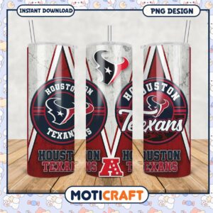 Houston Texans tumbler design for fans, perfect for game day hydration