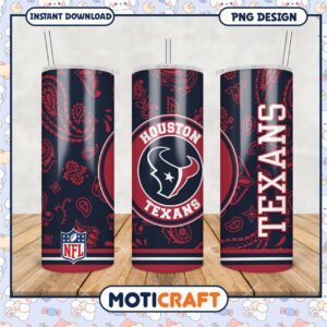 Houston Texans tumbler cup design, perfect accessory for fans
