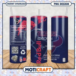 Houston Texans Edition Tumbler, Limited Edition Red Bull Design