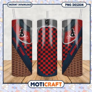 Houston Texans Checker Pattern Tumbler PNG Design, Perfect for Fans