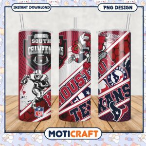 Houston Texans 2023 AFC South Champions Tumbler PNG Houston Texans 2023 AFC South Champions Tumbler PNG